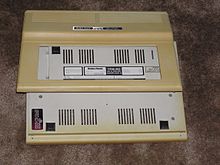 A TRS-80 Color Computer showing significant yellowing CoCo2 top before Retr0bright.jpeg