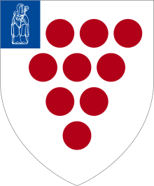 Arms of Worcester Cathedral Coat of Arms of Worcester Cathedral.svg