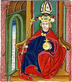 A „püspök-király” ábrázolása a Thuróczi-krónikában