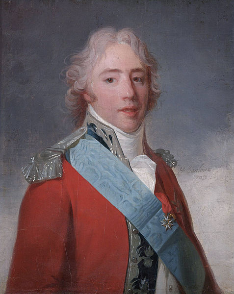 Charles as Count of Artois in 1798. Portrait by Henri-Pierre Danloux