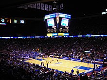 The arena, when it was named Continental Airlines Arena, during a Seton Hall college basketball game Continental arena 006.jpg