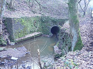 The Showley Brook crossing under the A666 road near Wilpshire