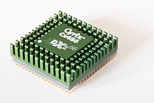 Cyrix Cx486DX2 rated for 66MHz operation. Cyrix 486 dx2 66mhz 2007 03 27.jpg
