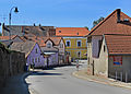 Čeština: Kapetova ulice směrem k centru v Dačicích English: Kapetova street in Dačice, Czech Republic.