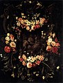 Daniël Seghers - Floral Wreath with Relief after Quellinus - WGA21128.jpg