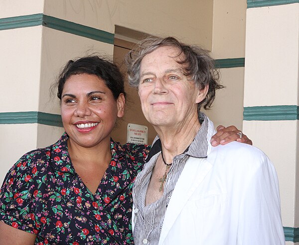 Otto with Australian actress Deborah Mailman in 2012