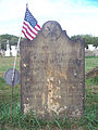 Early settler’s tombstone in Robinson Run Cemetery, near Oakdale, Pennsylvania