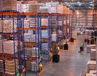 Distribution center Warehouse or other specialized building, often with refrigeration or air conditioning