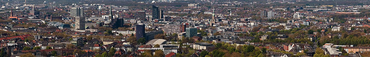 Panoramic view of Dortmund.