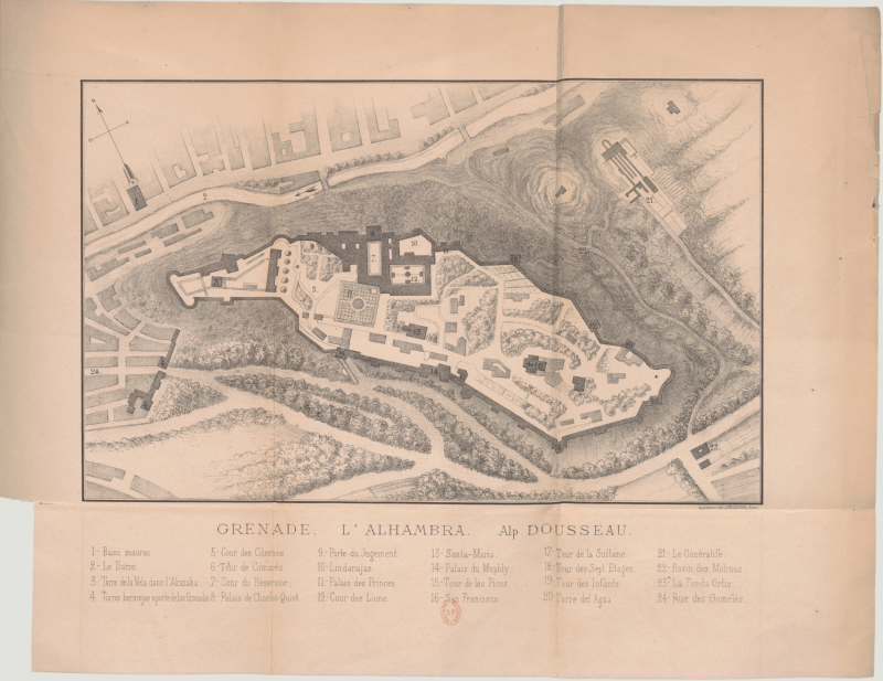 Dousseau - Granada, 1872 - Carte et légende.png