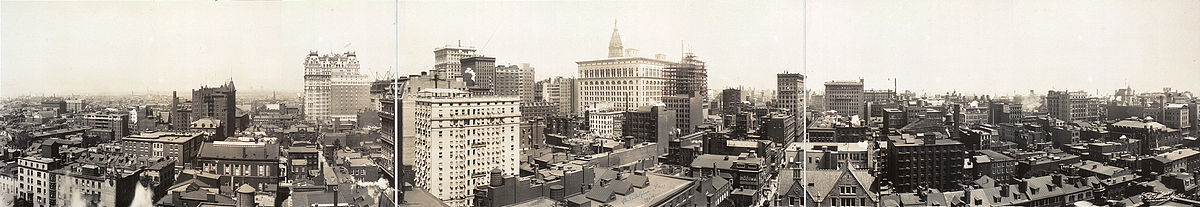 Center City Philadelphia panorama, from 1913.