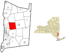 Location of Pleasant Valley, New York