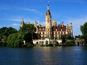 Schwerins slott (Tyskland) Arkitekt: Georg Adolf Demmler m.fl.