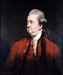 Portrait of Edward Gibbon by Joshua Reynolds