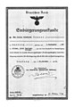 Einbürgerungsurkunde Max Brauer, 1946