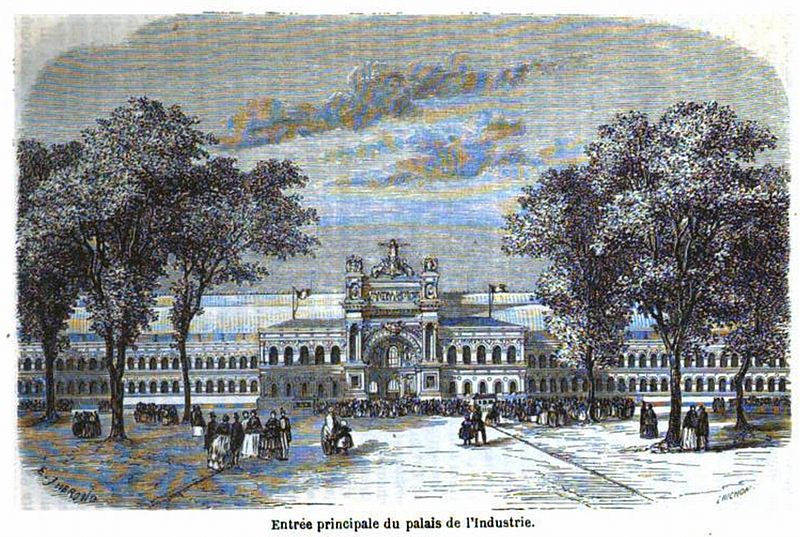 File:Entrée principale du palais de l'Industrie.jpg