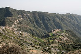 Eritrean mountain road Eritrean mountai road archietcture.jpg