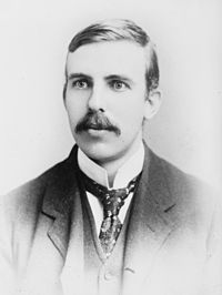 Ernest Rutherford, discoverer of the nucleus and considered the father of nuclear physics Ernest Rutherford 1908.jpg