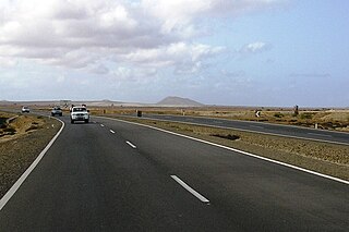 EN1-SL01 road in Cape Verde