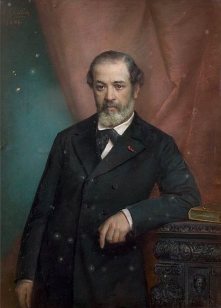 Eugène Pereire by artist Charles Louis Gratia, founder of the Banque Transatlantique
