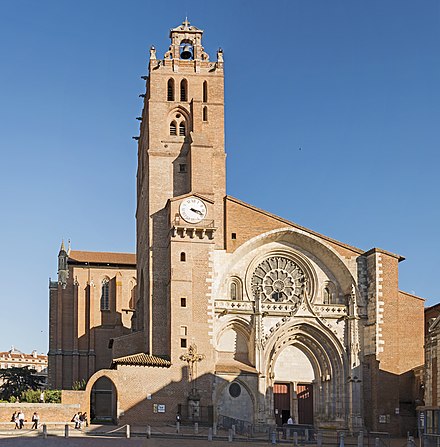 Façade de la cathédrale Saint-Étienne de Toulouse.jpg