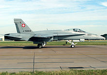 F/A-18C of the Swiss Air Force taxis for takeoff Fa-18c.hornet.j5003.swissaf.jpg