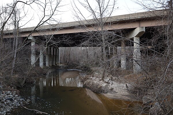 Fairfax County Parkway crossing Pohick Creek