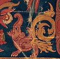 Fictional creature detail, Shadakshari-Lokeshvara, 1st half of the 13th century, Potala, Lhasa, Tibet (cropped).jpg