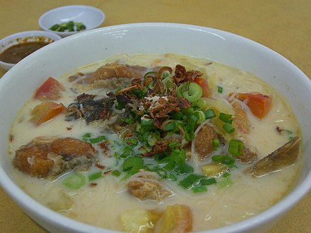 Fish head noodles in Malaysia
