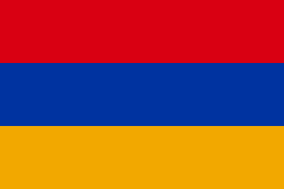 Flag of the First Republic of Armenia 1918–1922. Flag Ratio: 2:3[4]