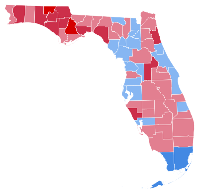 Résultats de l'élection présidentielle de Floride 1964.svg