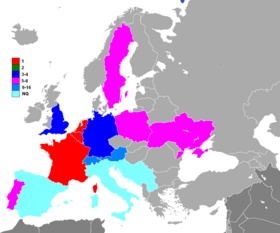 French European Championship placements. PNG