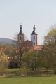 English: Fulda Dom St. Salvator from Fulda Aue (Flood River Plain) in Fulda, Hesse, Germany