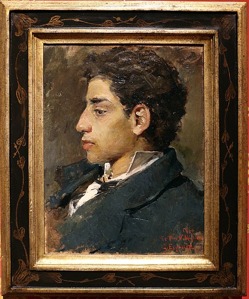 File:Gaetano esposito, ritratto del pittore vincenzo migliaro, 1876.JPG