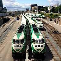 GO Transit rail services