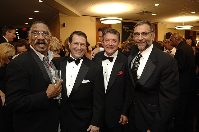 In 2009 with Garth Fagan, James Alesi, and Nazareth College president Daan Braveman