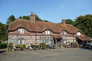 Vernhams Dean village in United Kingdom