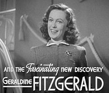 Fitzgerald elokuvan Synkkä voitto (1939) trailerissa.