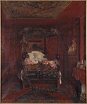 Victor Hugo sur son lit de mort, par Pierre-Paul-Léon Glaize, 1885, Maison de Victor Hugo