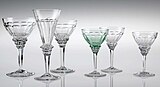 Glasservies van Jan Eisenloeffel, 1927-28 (Nationaal Glasmuseum)