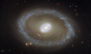 NGC 3081 Barred lenticular ring galaxy in the constellation Hydra