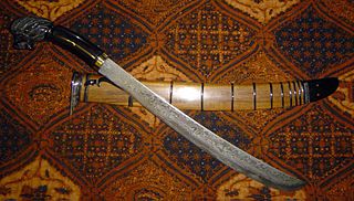 Golok type of machete originating from Indonesia