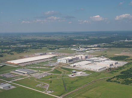 Google data center in Mayes County, Oklahoma at MidAmerica Industrial Park