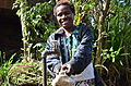 Zástupce jednoho z národů Papuy-Nové Guineje (Goroka)