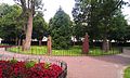 Gorsedd stones in Cathays Park, Cardiff.