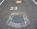 A yellow marker indicates Knox's final resting place beneath parking space No.23 behind St. Giles' Cathedral, Edinburgh.