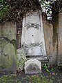 Gravestones along the churchyard wall around the Church of Saint George in Gravesend.