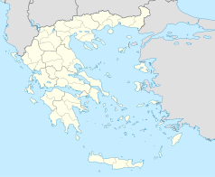 Mapa konturowa Grecji, po lewej znajduje się punkt z opisem „Ipati”