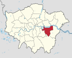 格林威治區在大倫敦的位置