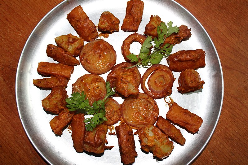 File:Grilled Potato carrot marinated in peanut paste 05.jpg